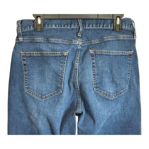 Old Navy Mens Straight Leg Athletic Built In Flex~Size 32x34~Blue Stretch Denim - Picture 6 of 10